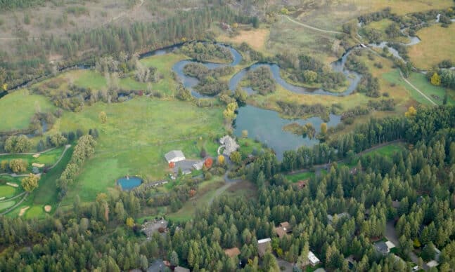 Glen Tana Farmland aerial view