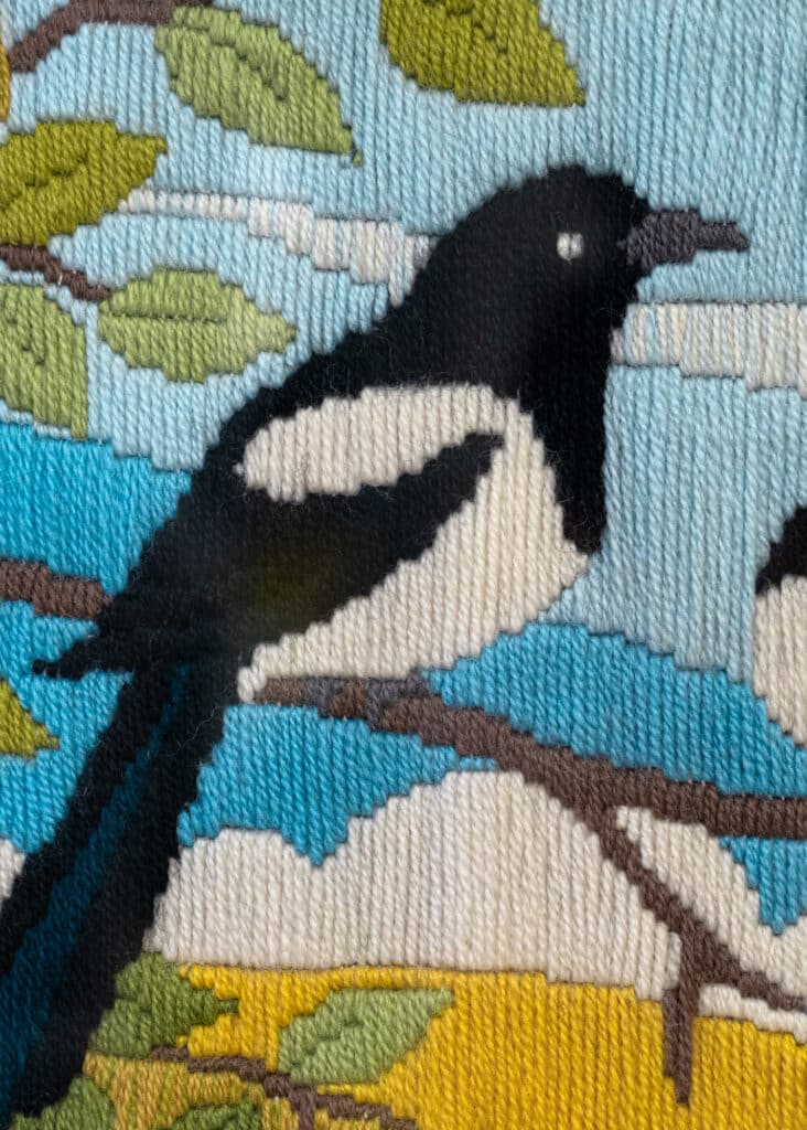 Tapestry of Maggie the Magpie