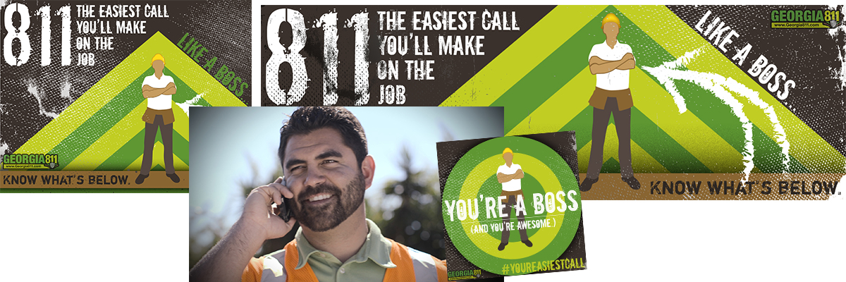 Georgia 811 print advertizing