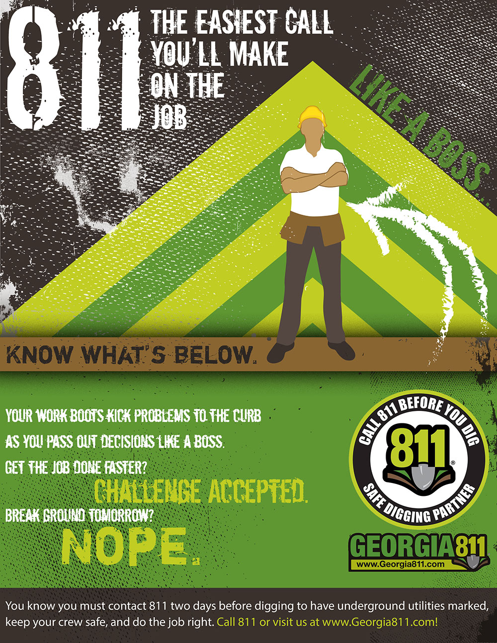 Georgia 811 print advertizing